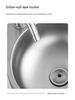 304 Stainless Steel Wall-Mounted Hand Wash Basin for Small Apartments