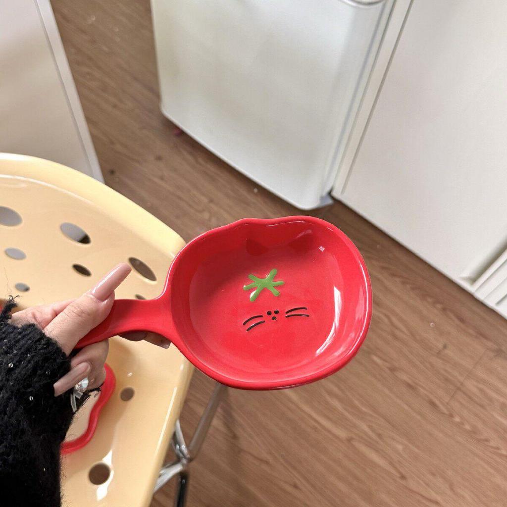 High-Value Cute Cartoon Baking Pan & Ceramic Apple Plate with Handle for Home & Pet Use