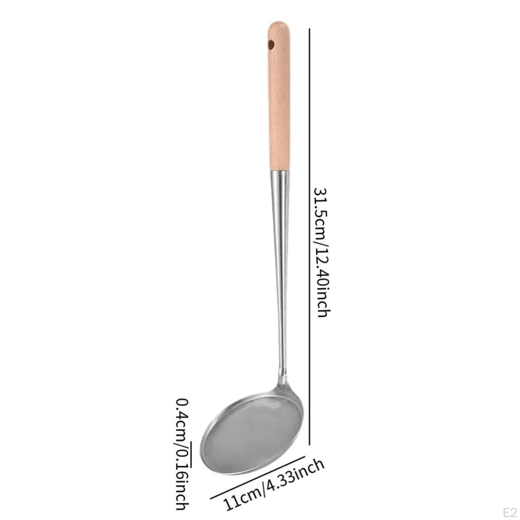 Cake Frying Spoon Kitchen Cooking Utensil Anti-scald Handle Easy to Use Rosette Maker Ladle