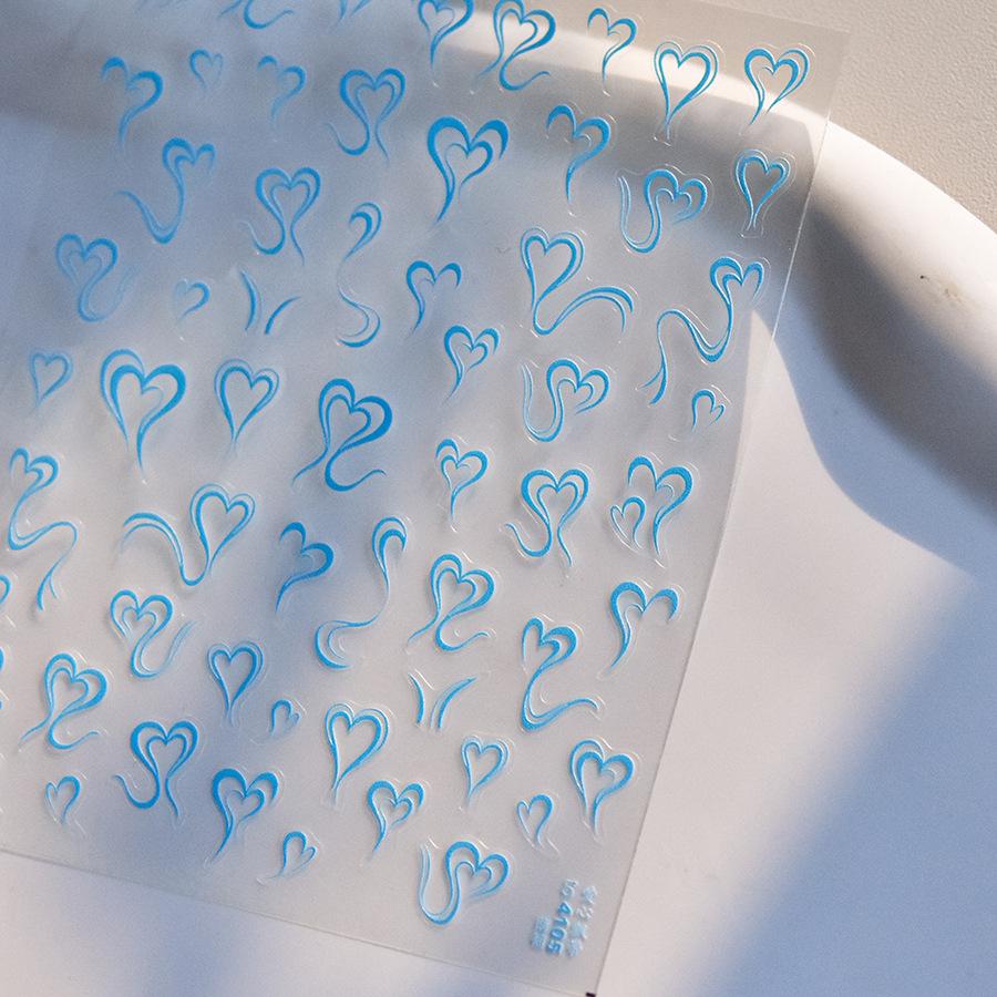 Thin Tough Love Ribbon Nail Sticker DIY Making Creative Decorative Stickers