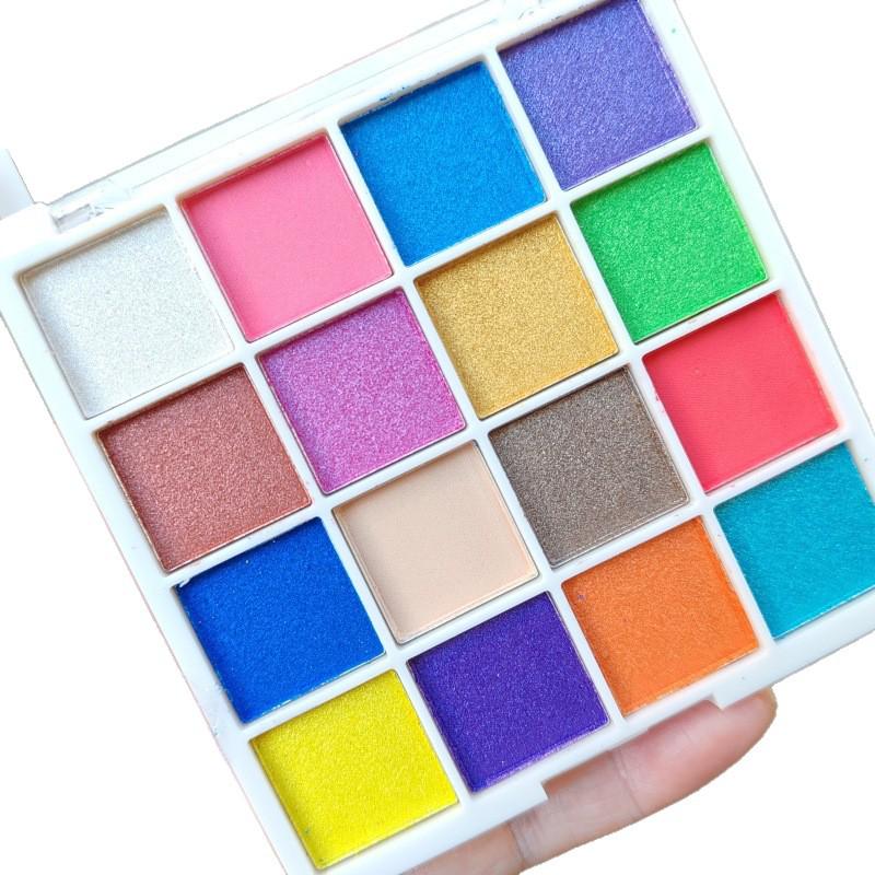 Ri Hao 16-Color Eyeshadow Palette: Student Performance Makeup with Pearlescent & Matte Shades