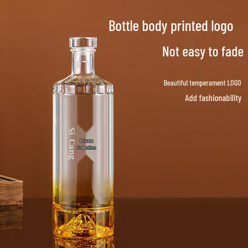 Sealed Glass Baijiu Infusion Bottle for Home Brewing, 1 Jin Capacity