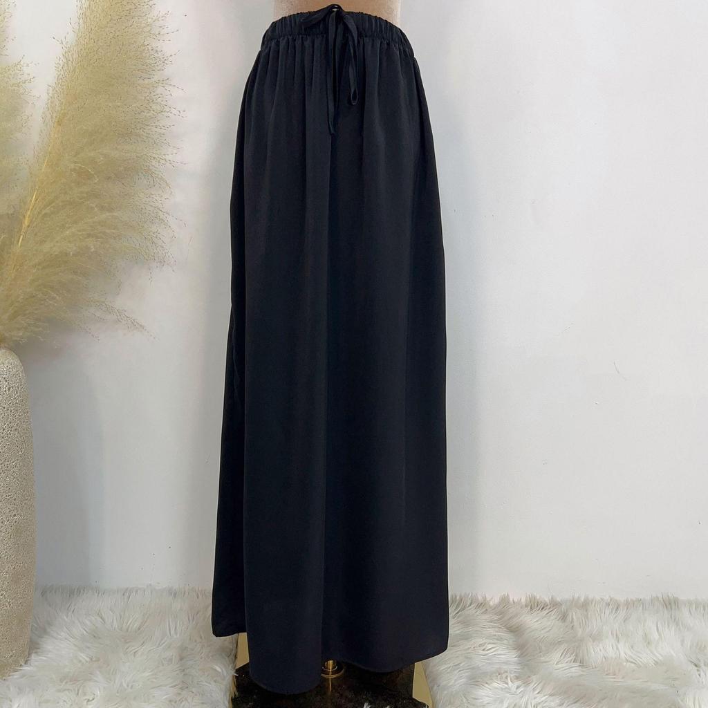 Loriya 2023 Solid Color Streetwear Swing Robe Dress Set - LR618