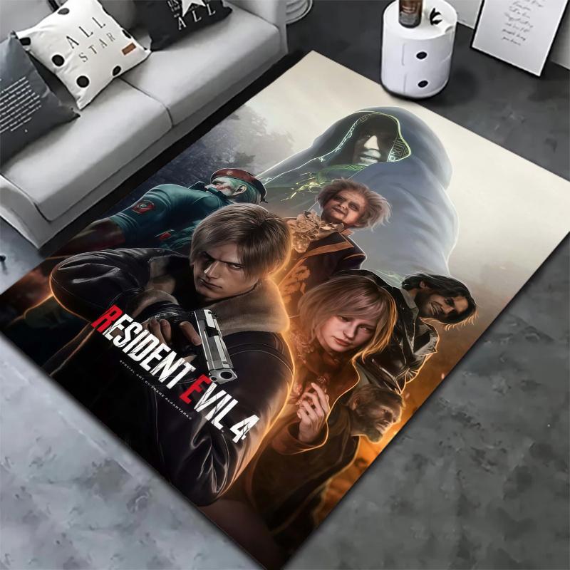 Resident Evil Carpet Rug for Living Room Bedroom Home Sofa Decoration,Kids play Nonslip Floor Mat