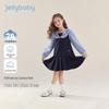 Girls' Striped Sailor Collar Dress with Skirt - Spring 2026 Collection