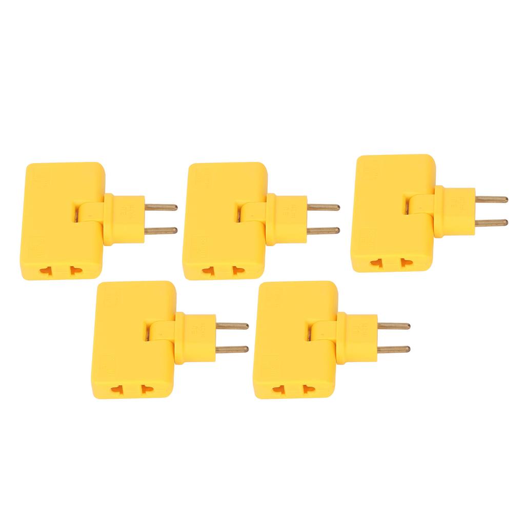 5Pcs  Socket Converter Cordless 180 Degree Extension 1 To 3  Adapter