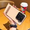 For Xiaomi 15 Pro Case PU Leather + PC Electroplated Phone Cover with Kickstand