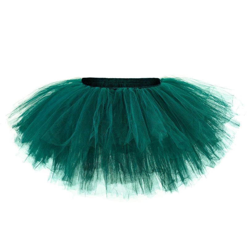 Tutu Running Skirt Mini Skirt 6-Layer Tulle Tulle Skirt Sexy Ballet Skirt Tiered Skirt Petticoat Fluffy Layered Tulle Tutu Skirt