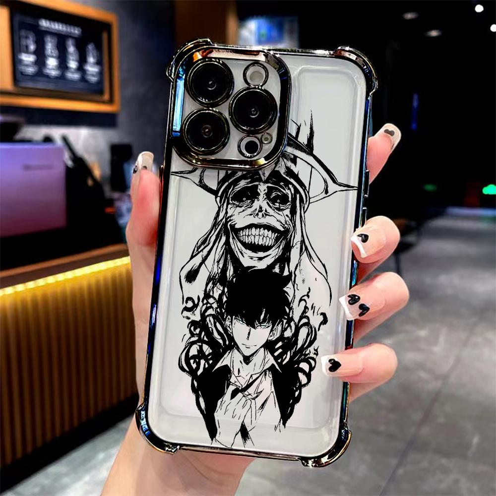anime s-solo l-levelings Plating Phone Case For vivo Y400 V60 Y39 Y29 V40 Y38 Y200i Y28 Y03 Y200 V50 V29e 27 Y17s Lite Pro 4G 5G