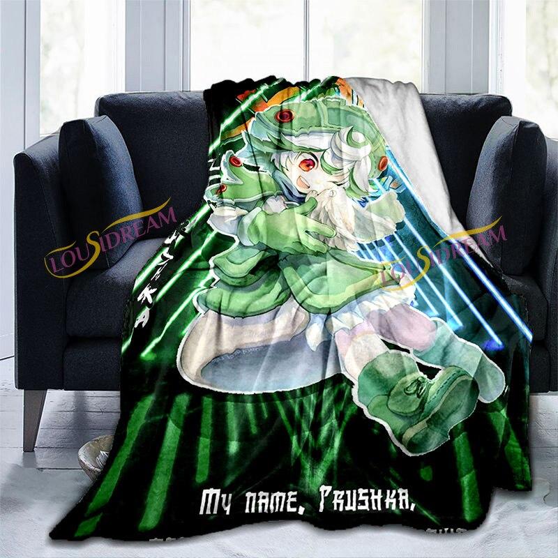 Anime feito no abismo impressão lance cobertores bebê quente sofá cama sala de estar durável decoração para casa cobertor de flanela para adultos e crianças