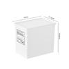 White Laundry Room Storage Box Scent Booster Laundry Beads Powder Container Clothes Clips Case With Dustproof Lid Organizer Box
