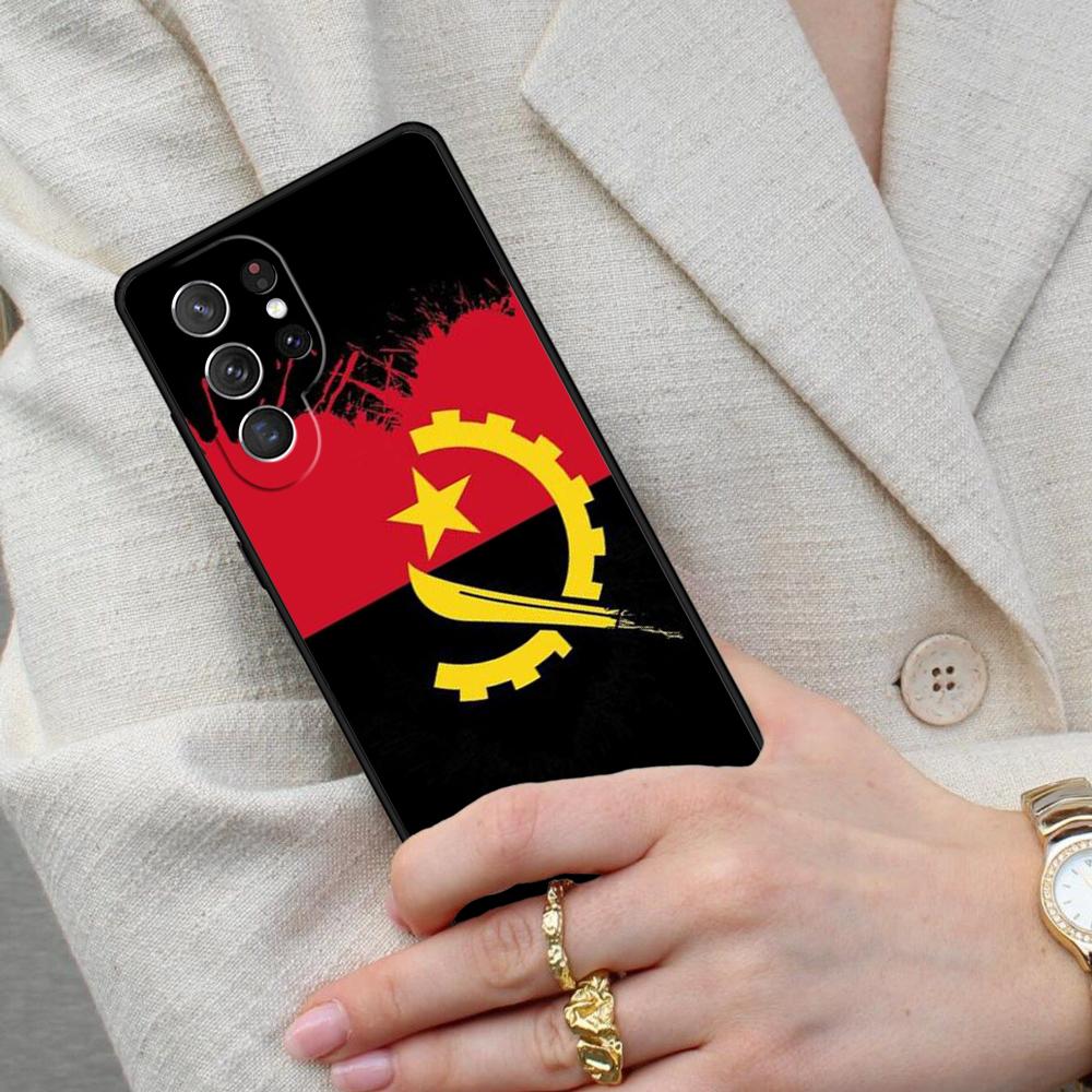Angola Flag SOFT Cell Phone Case for Samsung Galaxy S26 Ultra S25 S24 S23 S22 S21 S20 Note10 Cover