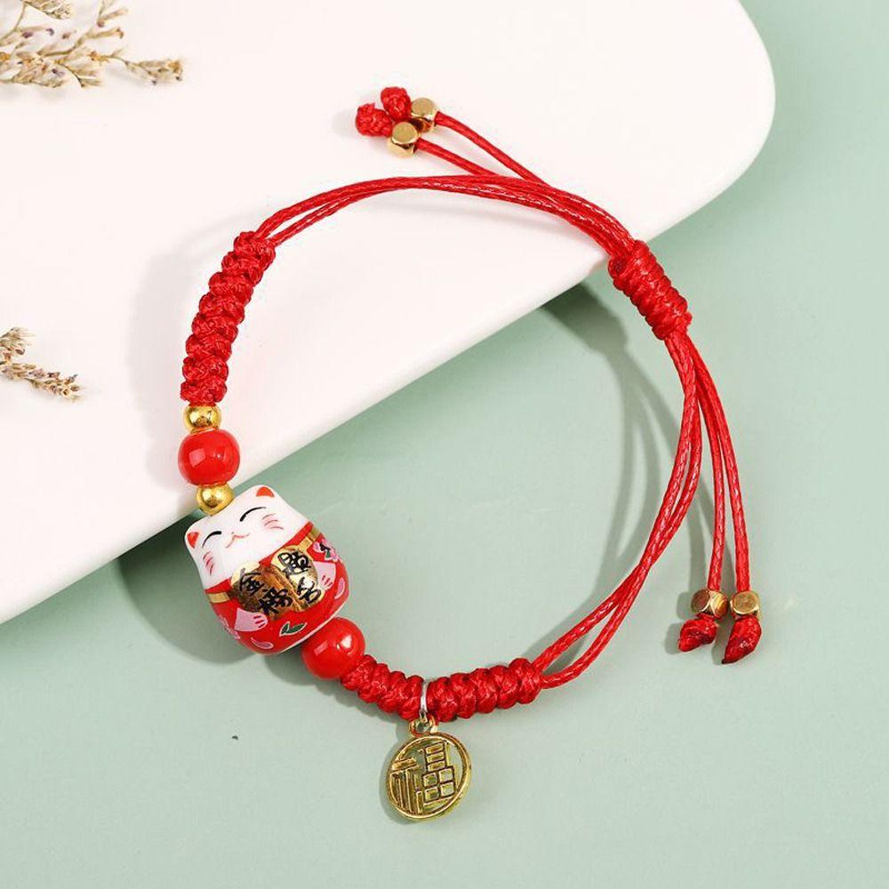 Niche Design Girls Gift Couple Hand Rope Chinese Style Bracelet Women Bracelet Braided Bracelet