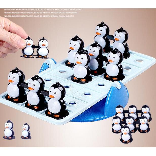 Balance Penguin Joc puzzle Montessori Matematică Jocuri educaționale de petrecere de masă pentru copii Antrenament de logică Inteligență balansoar