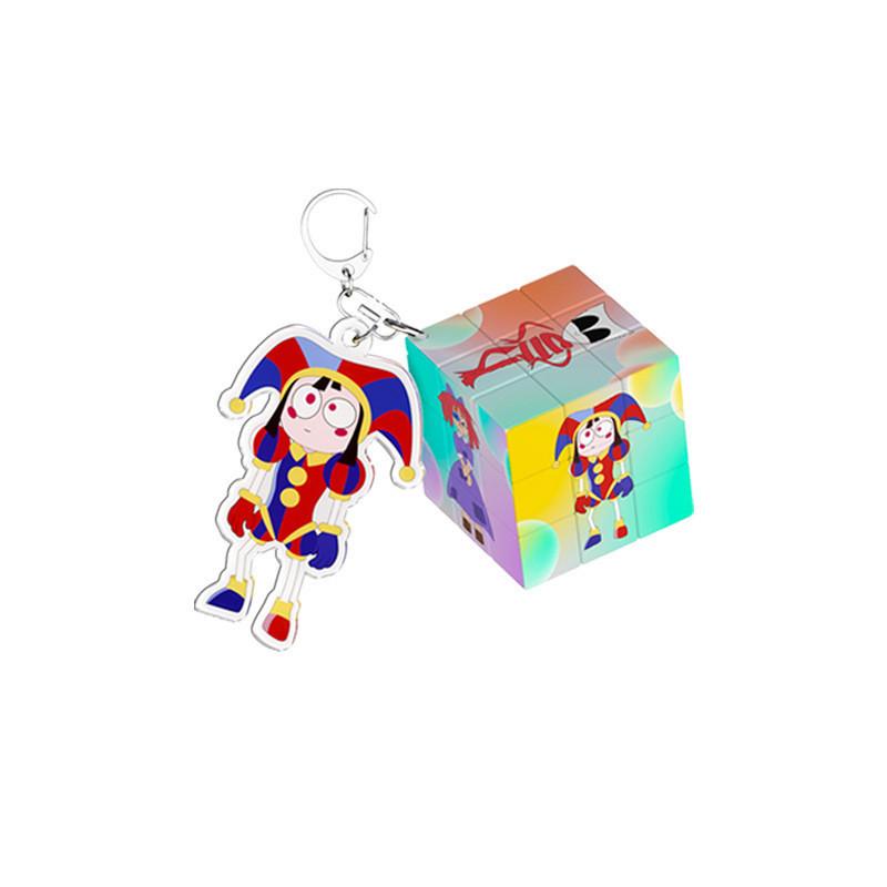 Charming Cartoon Circus Keychain Creative Toy Plastic Key Accessory Gift