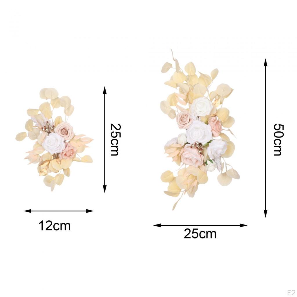 2 Pack Wedding Arch Floral Swag with Artificial Blooms for Home And Event