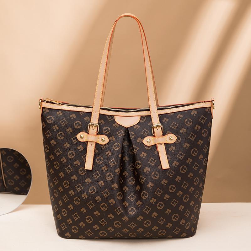 Printed Tote Bag, New Spring and Summer Women's Bag, Retro Large-capacity Temperament Commuter Handbag, Shoulder Bag.