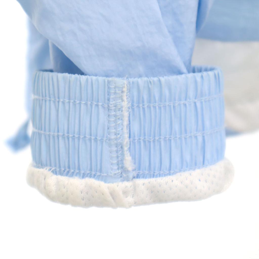 Adidas Originals Trefoil Logo Windbreaker L Sky Blue Mesh Lining Women Used