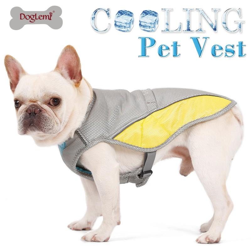 Summer Dog Cooling Vest Harness Cooler Jacket Breathable Adjustable Reflective