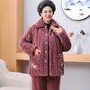 Ronghua Women's Winter Padded Zipper Loungewear Set