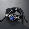 Bracciale Coppia Corda Mano 12 Costellazioni Multistrato Intrecciato Luminoso Gioiello, Unisex, San Valentino, Regalo di Compleanno