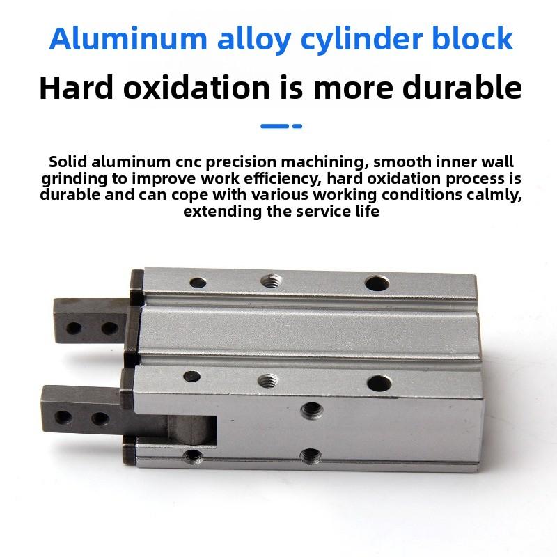 MHY2-10D 16D 20D 25D Double Acting Pneumatic cylinder Gripper Y Type 180 Degree Angular Style Aluminium Clamps Bore 10-25mm