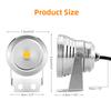 10W LED RGB Fountain Pool Light with Remote Control Colorful Underwater Light Outdoor Waterproof Landscape Light