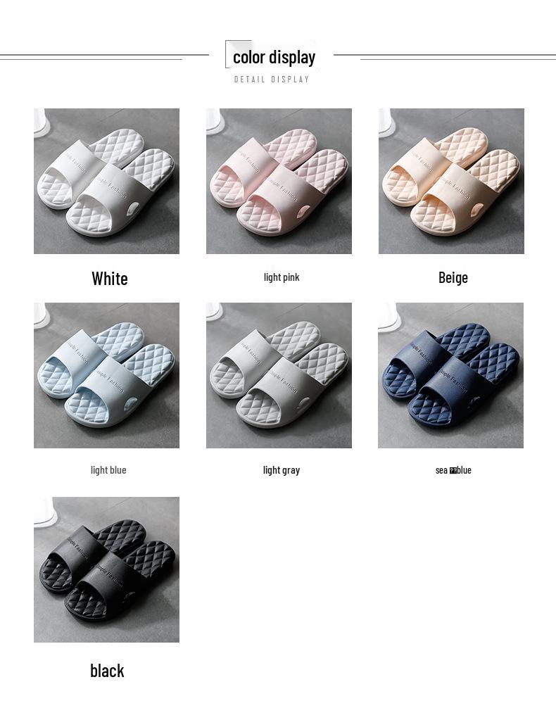 Jie Liya Unisex Non-slip Summer Indoor Slippers for Men & Women