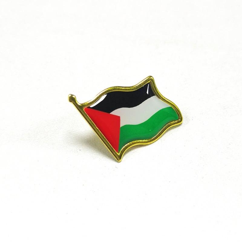 Fashion PLE Flag Pin Corsage Pin Alloy Material Lapel Pins Clothing Jewelry Accessories for Cloth Decorations