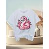 European Sizes Kawaii Pink Snake and Flowers Year of Snake Funny Awesome Graphic Kid T-Shirt | Casual Streetwear Tees Tops for Kids