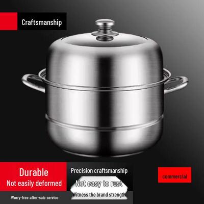 Sule 28cm Edelstahl Doppelschicht Dampfgarer