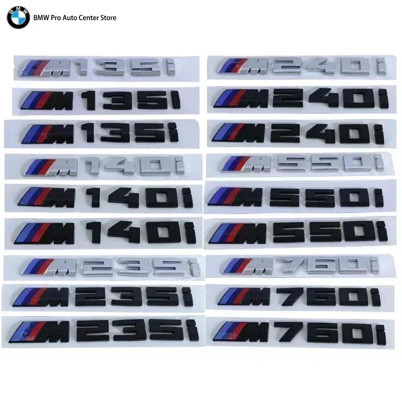 -3D ABS Black Logo M 135i 140i 235i 240i 550i 760i Emblem Badge Car Rear Trunk Sticker For BMW F20 F40 F22 F44 G30 Accessories