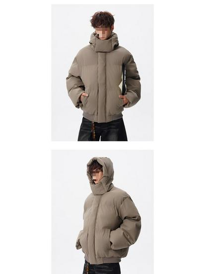 Winter Unisex Thick Hooded Cotton Jacket - Trendy, Loose, Casual, Warm Outerwear