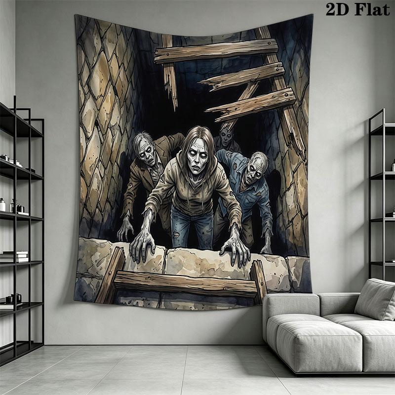Horrible basement Wall Hanging Printed Fabric Blanket Decorative Tapestries for Bedroom Living Room Home Decor