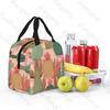 Cartoon cactus  Lunch Bag Insulation Bento Pack Aluminum Foil Rice Bag Meal Pack Ice Pack Student Bento Lunch Handbag
