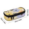 Pen Case 300D Polyester Portable Zip Around Closure with Removable Pen Slot Divider Mesh Pocket and Main Storage for Classroom Use