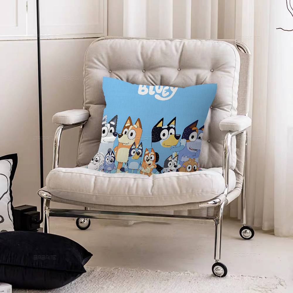 Cartoon B-Blueys Pillow Cushion Cover Pillowcase Living Room Sofa Home Decor