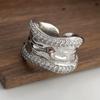 Xiaomi 925 Sterling Silver Rings for Women Couple Minimalist Handmade Simple Wide Zircon Ring Fine Jewelry Gift Prevent Allergy