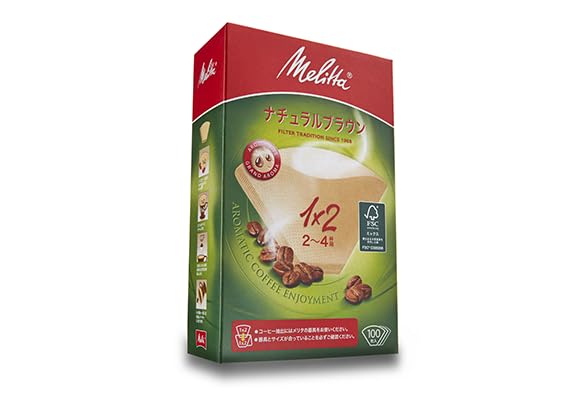Melitta Coffee Filter Aroma Magic FSC Natural 100 Filters X 2 Packs Paper, 2-4 Cups, Mix, 1x2, Brown, (Product Code 200)
