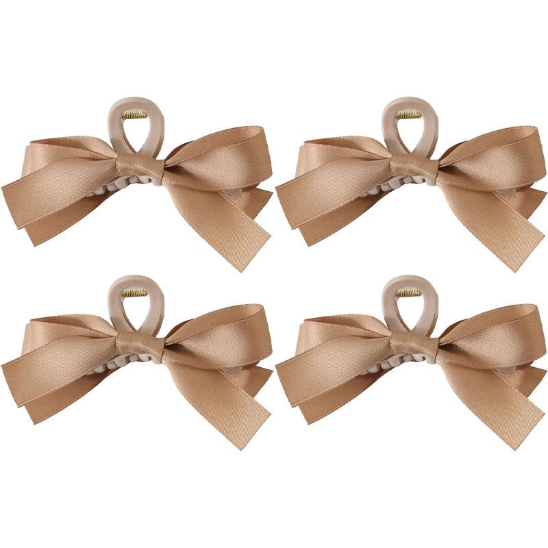 15cm Solid Color Fabric Bow Hair Claw Clip Women Korean Elegant Simple Fashion Shark Clip Barrettes Girl Hair Accessories