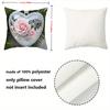 Heart-Shaped Rose Decorative Cushions 2D Flat Printed Polyester pillowcase, sofa decorative cushion cov Headboard Pillow