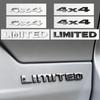 3D Metal 4X4 Limited Car Styling Tailgate Emblem Rear Boot Trunk Badge Sticker For Jeep Compass Wrangler Renegade Grand Cherokee AMO1
