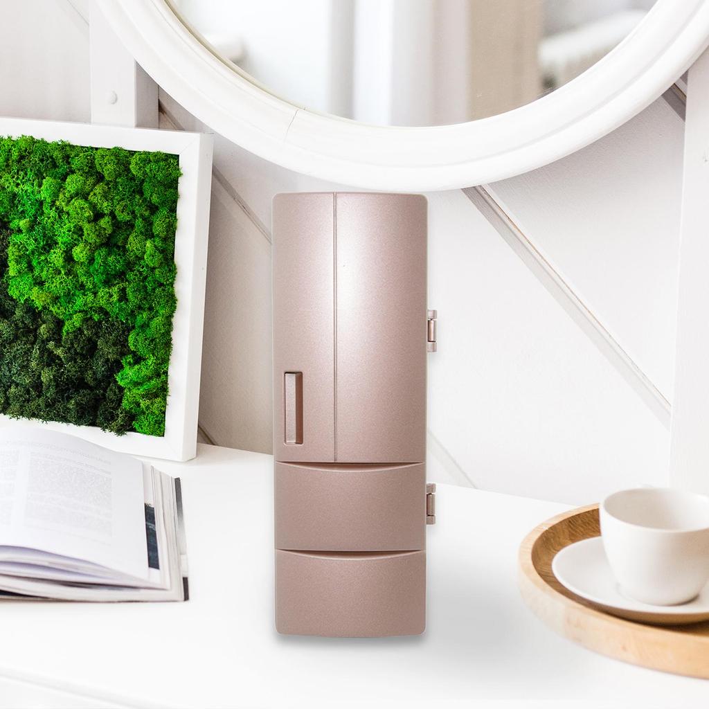 Універсальний автомобільний холодильник USB-міні-холодильник Портативні охолоджувачі та обігрівачі для подорожей Гуртожиток Їжа Напій