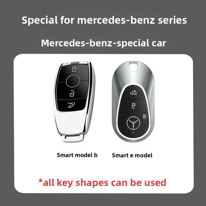 For Mercedes Benz A B C E S G GLB GLC GLE Class GLS W177 W205 W213 W222 G63 X167 E200 E300 AMG TPU Car Key Cover Case Fob Holder IJ1