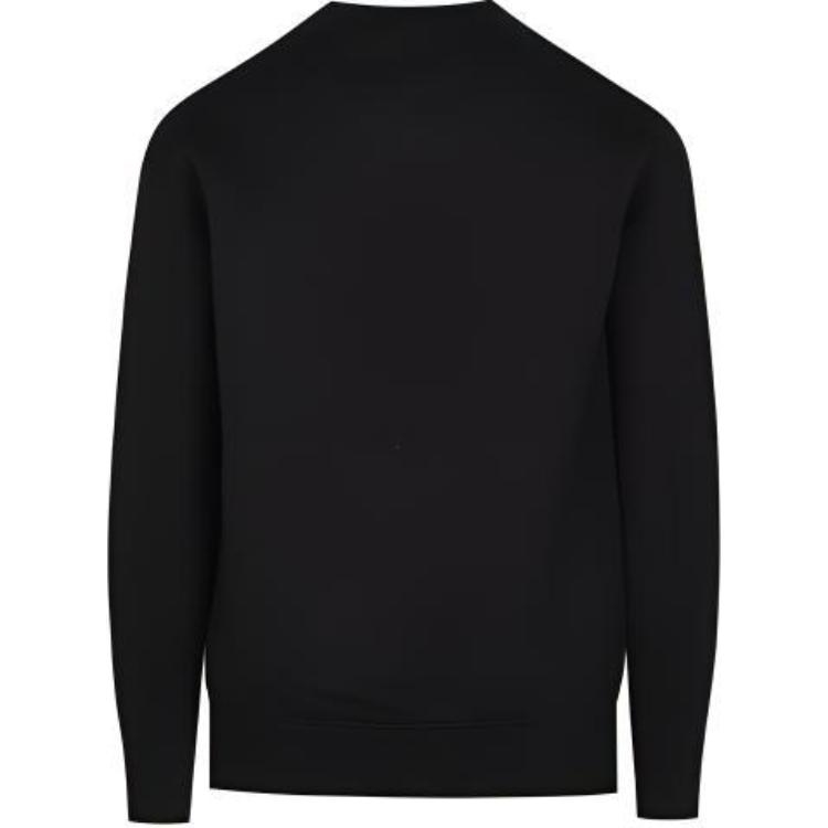 Emporio Armani Logo Letter Print Crew Neck Pullover Long Sleeve Sweatshirt Men Sweatshirt Black 6K1M96-1JUWZ-0055