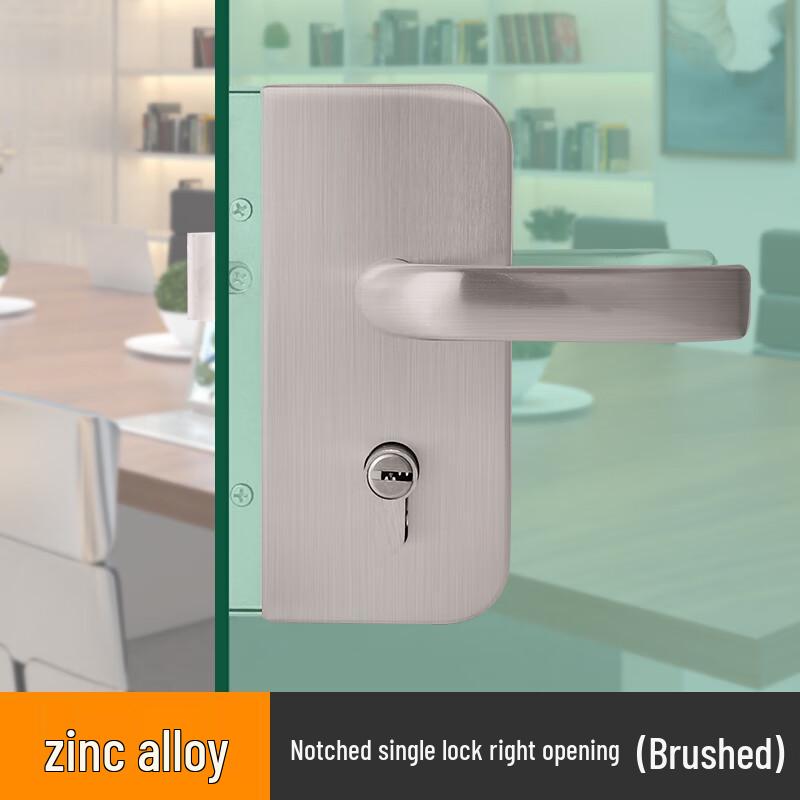 ZhiLing Premium Glass Door Lock with Handle