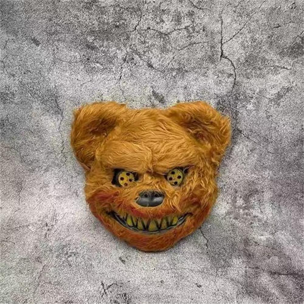 Halloween Cosplay Face Mask Fancy Party Stage Make-up Scary Bear Cartoon Head Cover Carnival Costume Prop Masquerade Mask