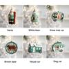 High Quality Green Christmas Hanging Decoration Plastic DIY Drop Pendant House Car Reusable Xmas Tree Ornament For Christmas