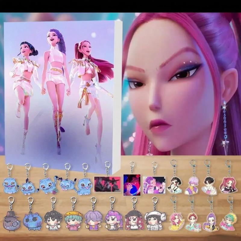 Neuer Kpop Dämonenjäger Adventskalender K Pop Dämonenjäger Rumi Mira Zoey Tiger Weihnachts-Countdown Adventskalender Geschenk 24 Tage