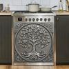 Adesivo Decorativo Strass Design Floreale Argentato Autoadesivo Impermeabile Frigorifero Lavastoviglie Decorazioni Cucina Moderno